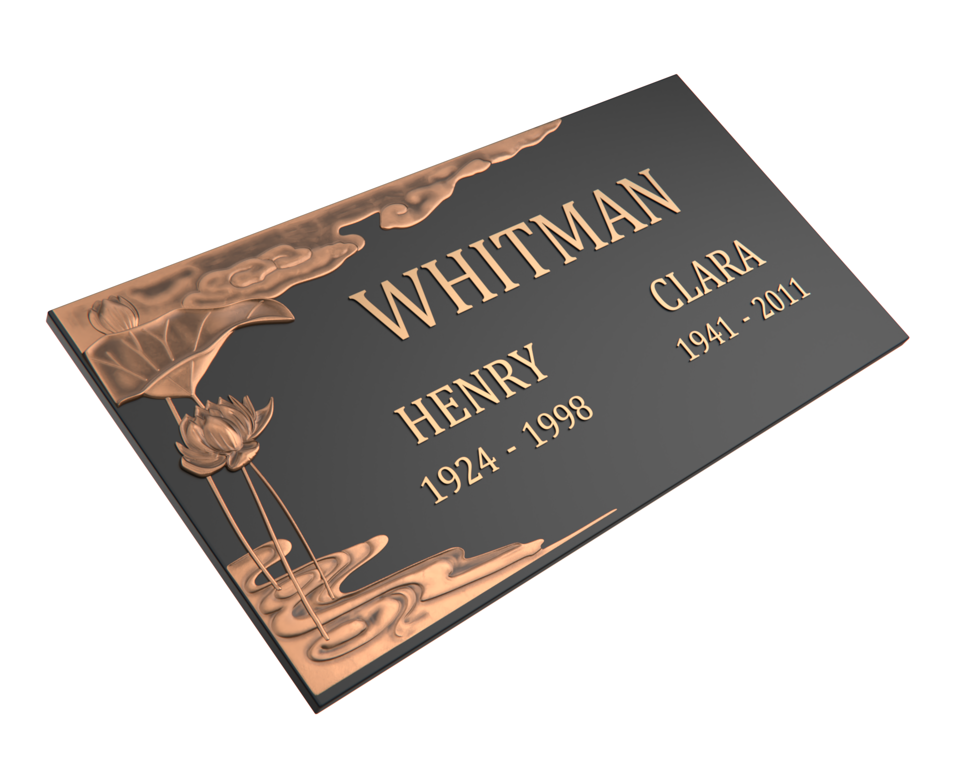 Premium Bronze Plaque 24"x 12"