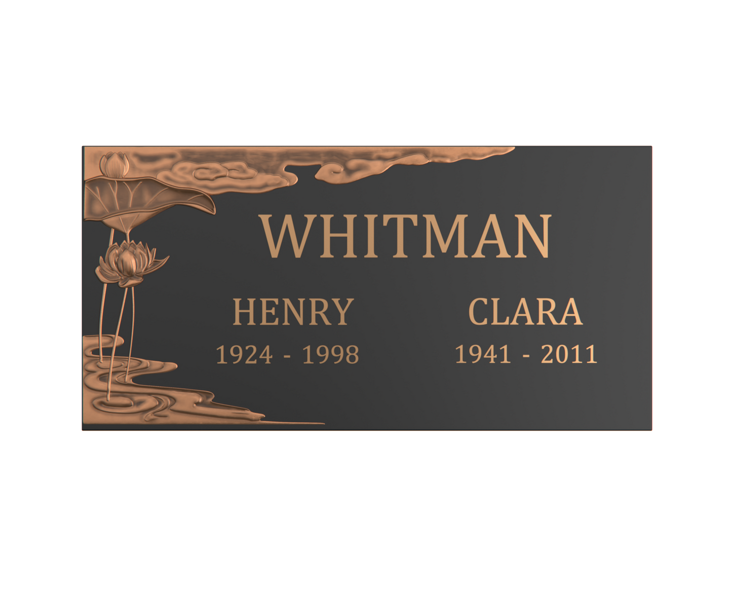 Premium Bronze Plaque 24"x 12"