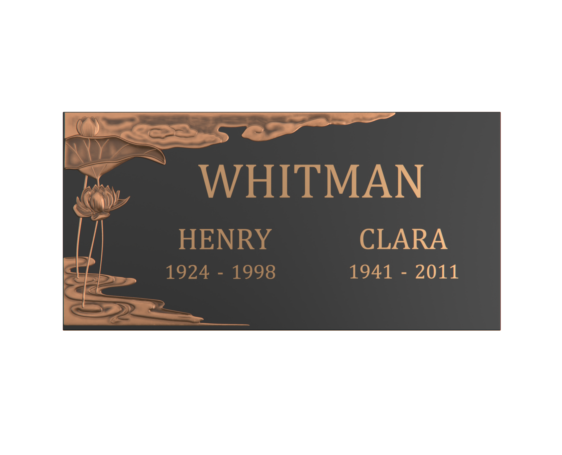 Premium Bronze Plaque 24"x 12"