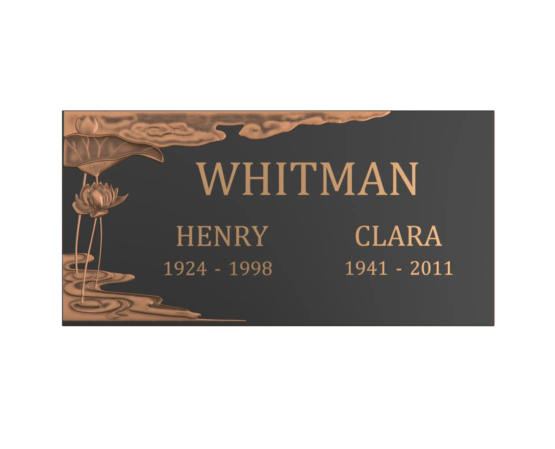 Premium Bronze Plaque 24"x 12"