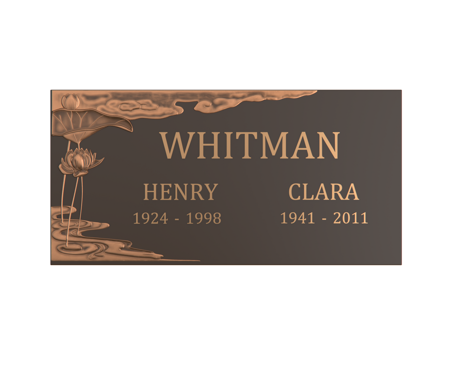 Premium Bronze Plaque 24"x 12"