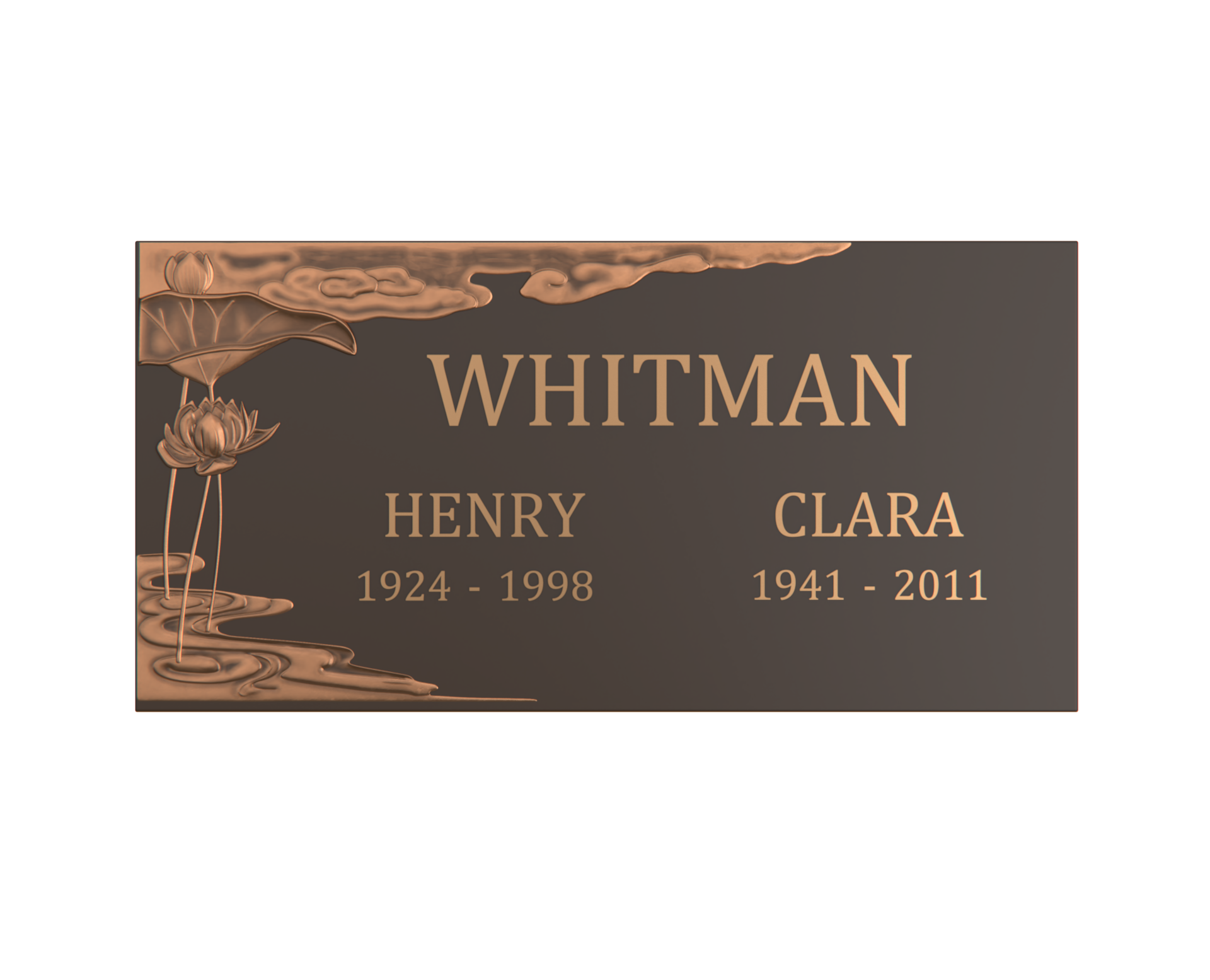 Premium Bronze Plaque 24"x 12"