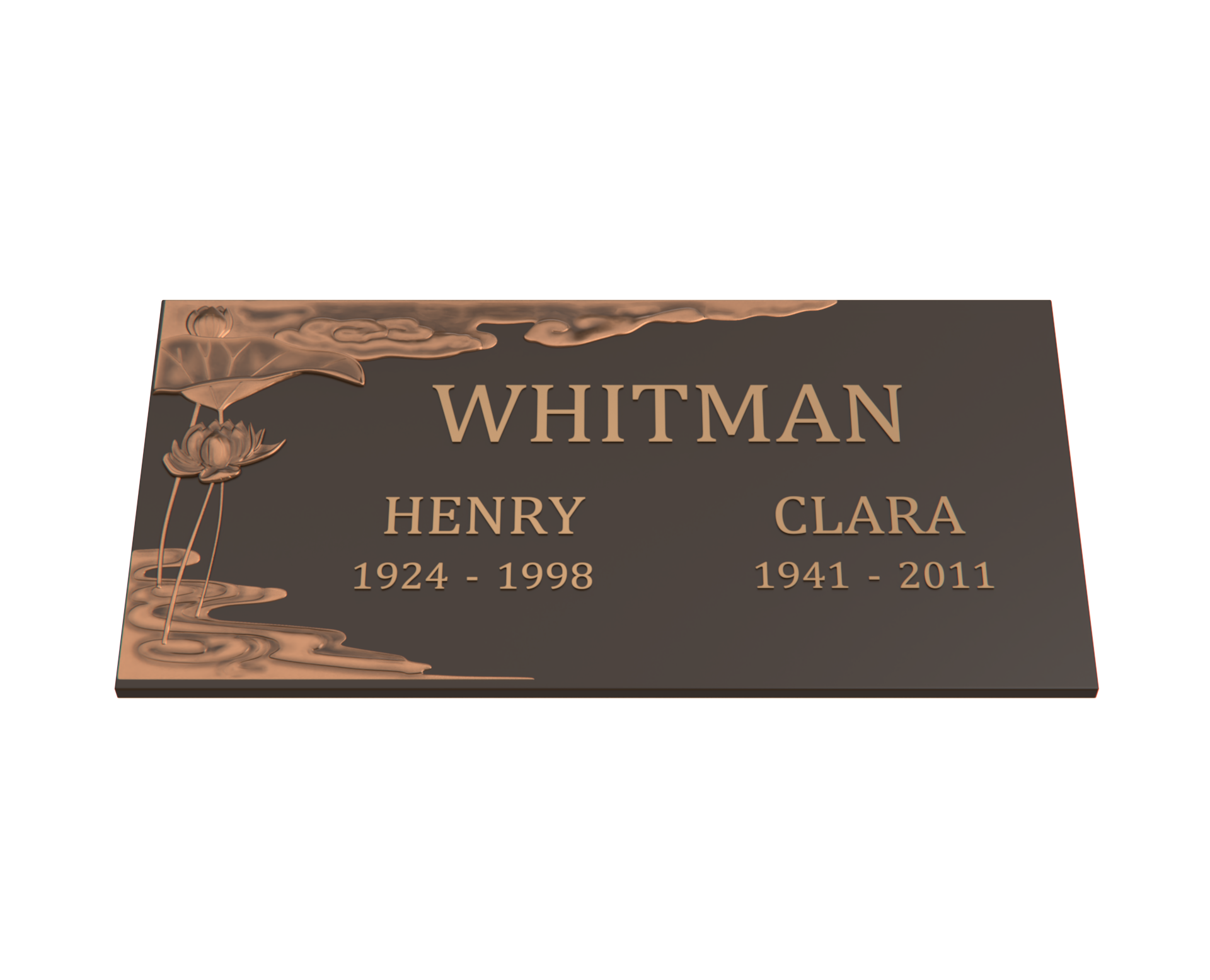 Premium Bronze Plaque 24"x 12"