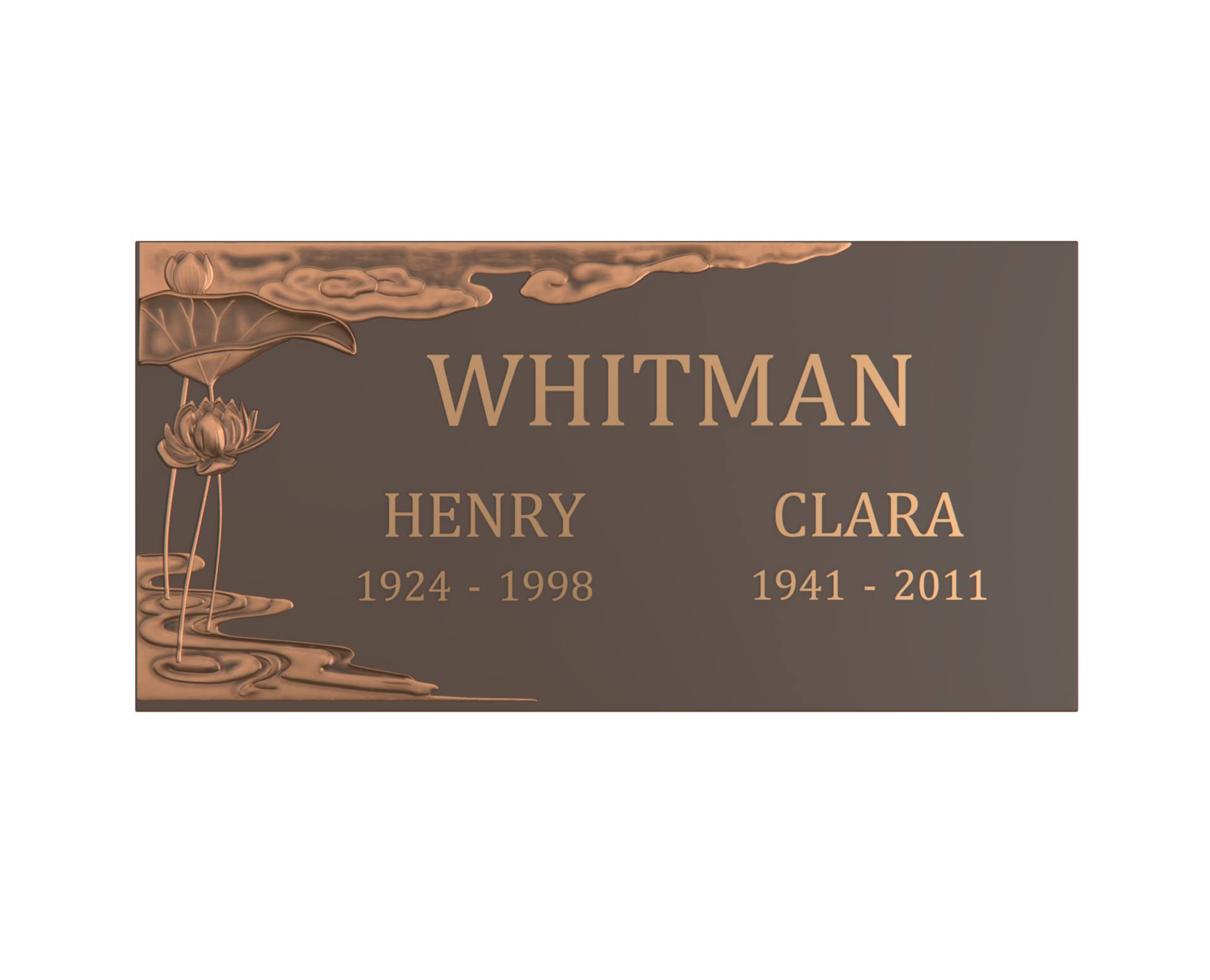 Premium Bronze Plaque 24"x 12"