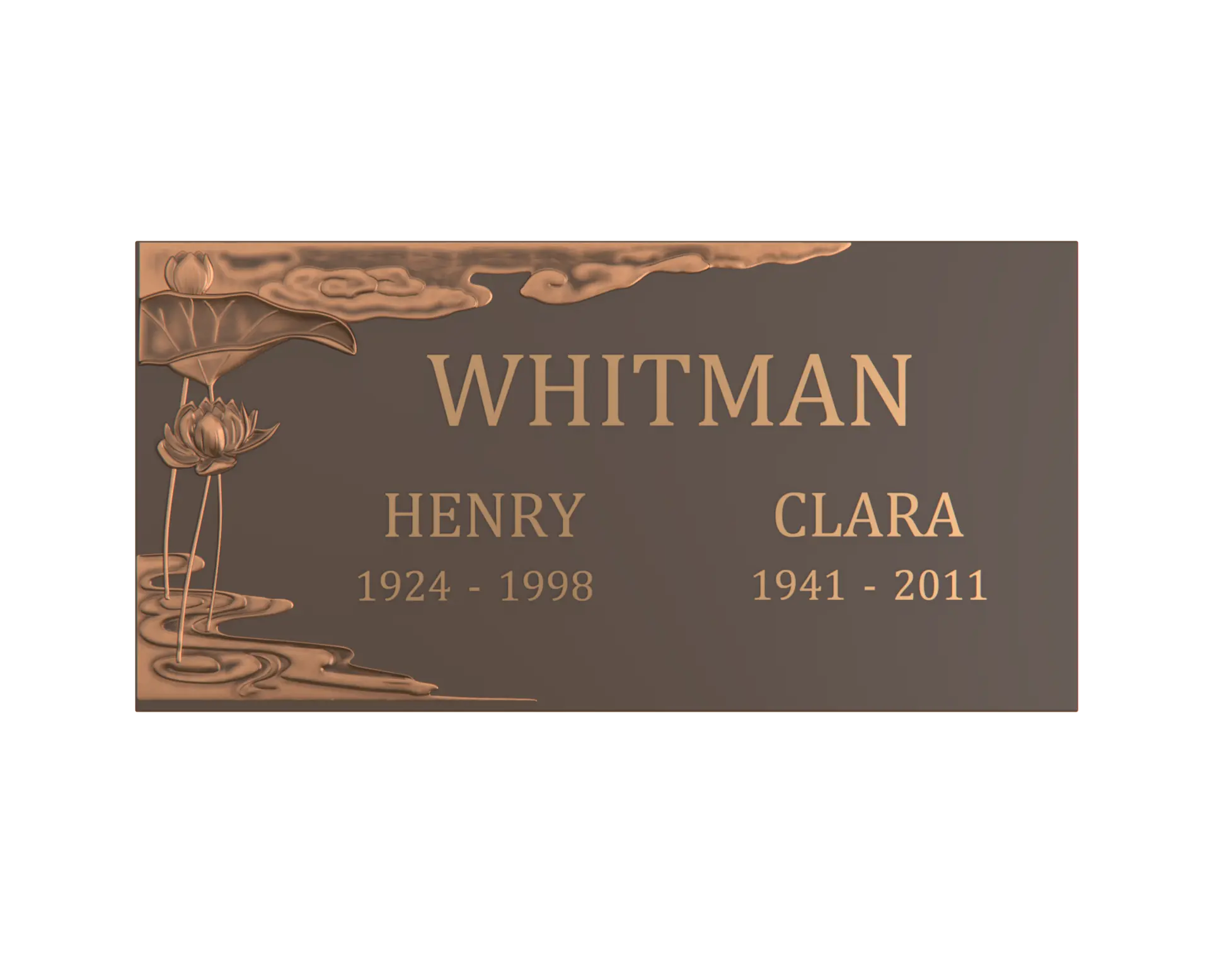 Premium Bronze Plaque 24"x 12"