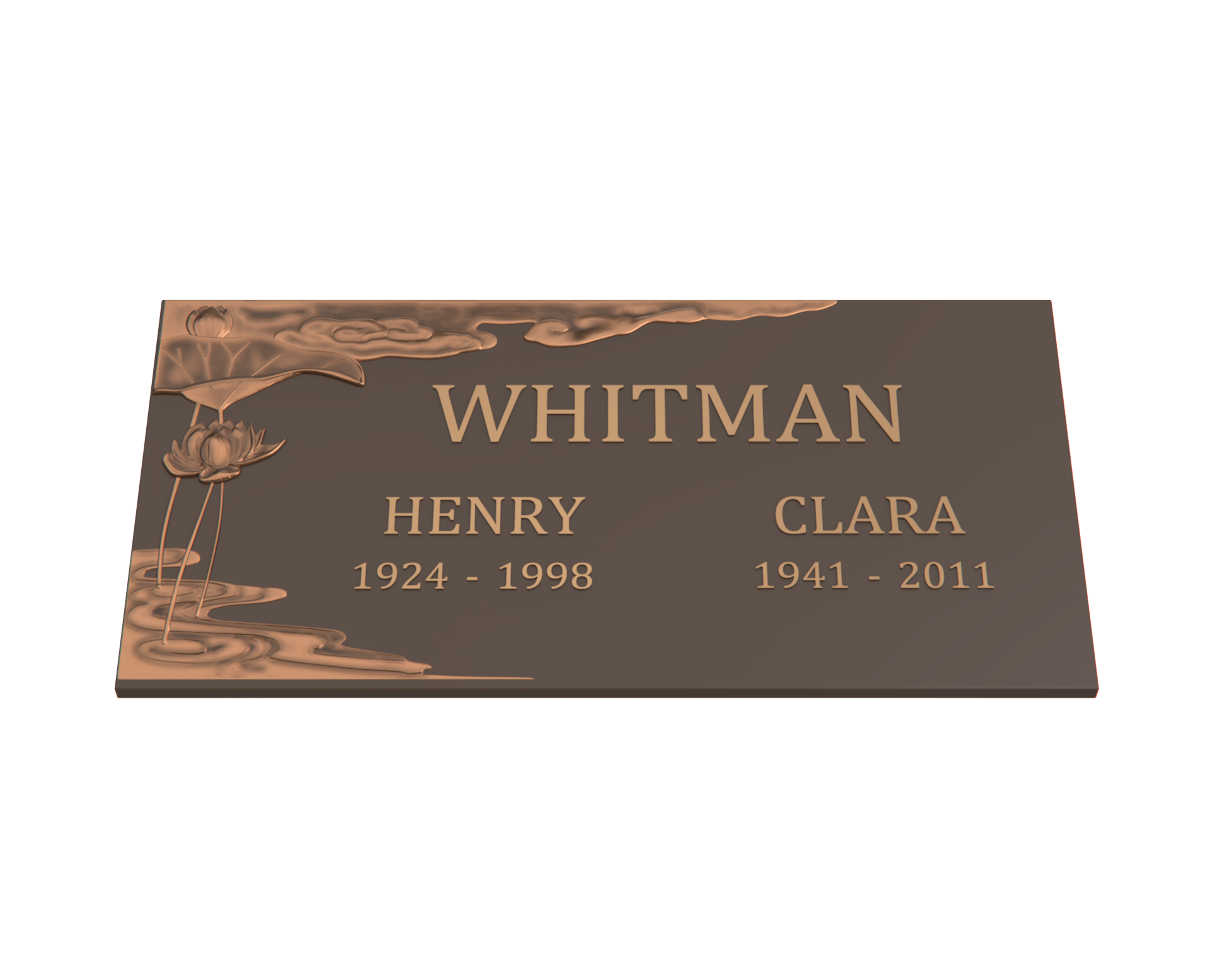 Premium Bronze Plaque 24"x 12"