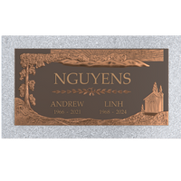 Premium Bronze Plaque 24"x 12" with Granite Base