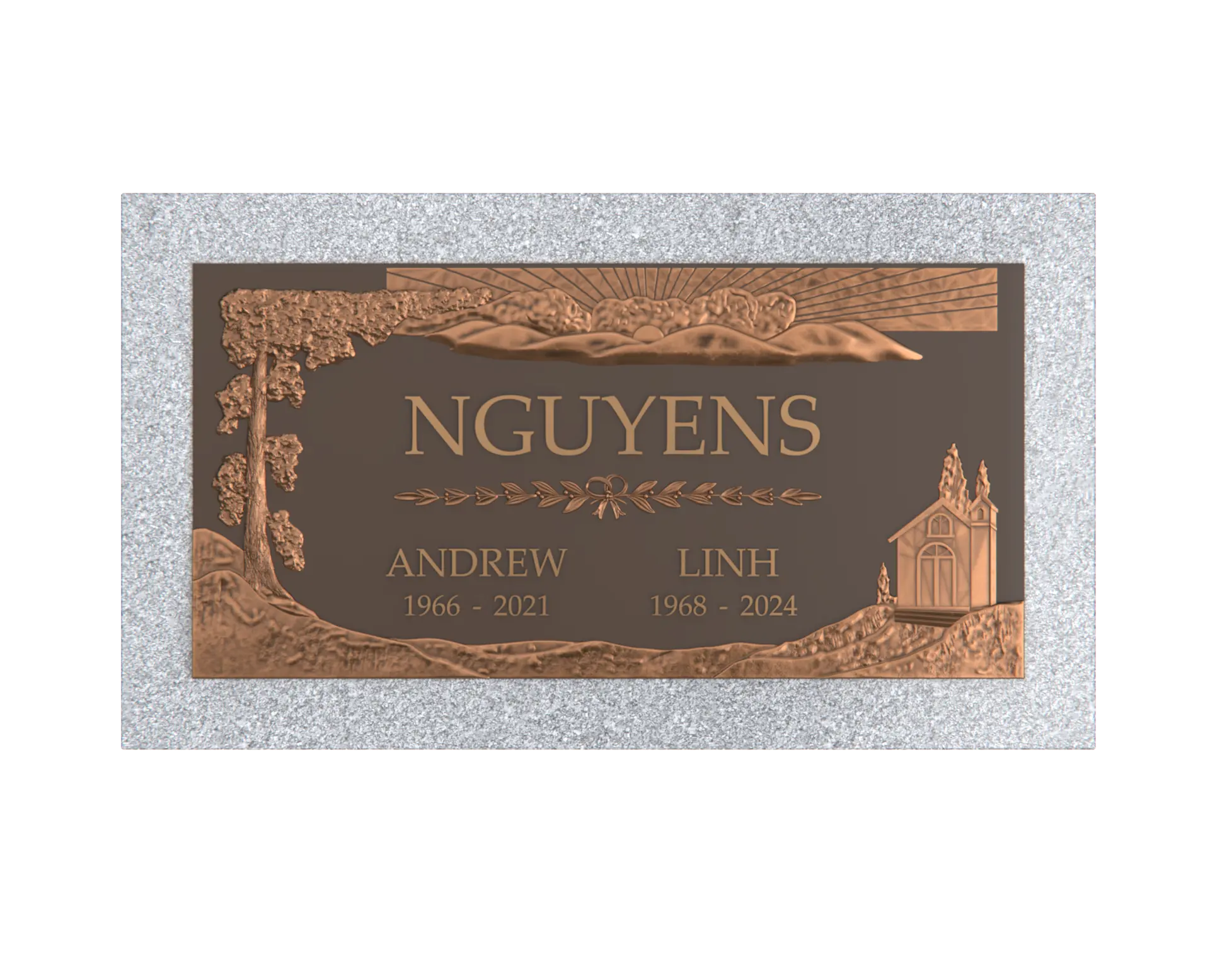 Premium Bronze Plaque 24"x 12"