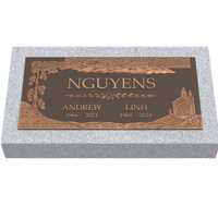 Premium Bronze Plaque 24"x 12" with Granite Base