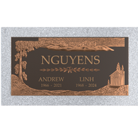 Premium Bronze Plaque 24"x 12" with Granite Base