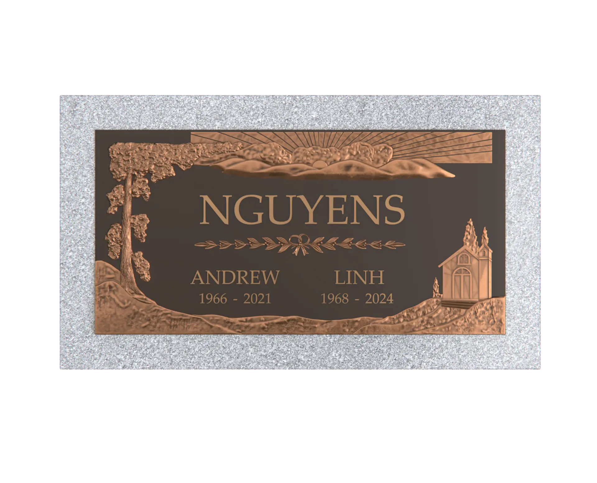 Premium Bronze Plaque 24"x 12"
