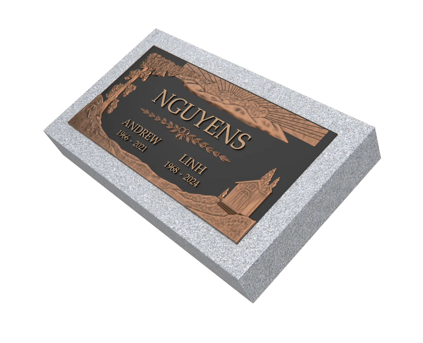 Premium Bronze Plaque 24"x 12"