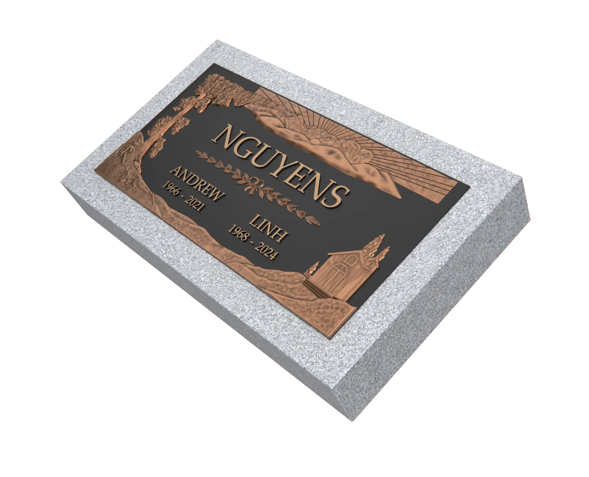 Premium Bronze Plaque 24"x 12"
