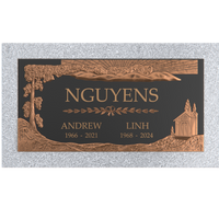 Premium Bronze Plaque 24"x 12" with Granite Base
