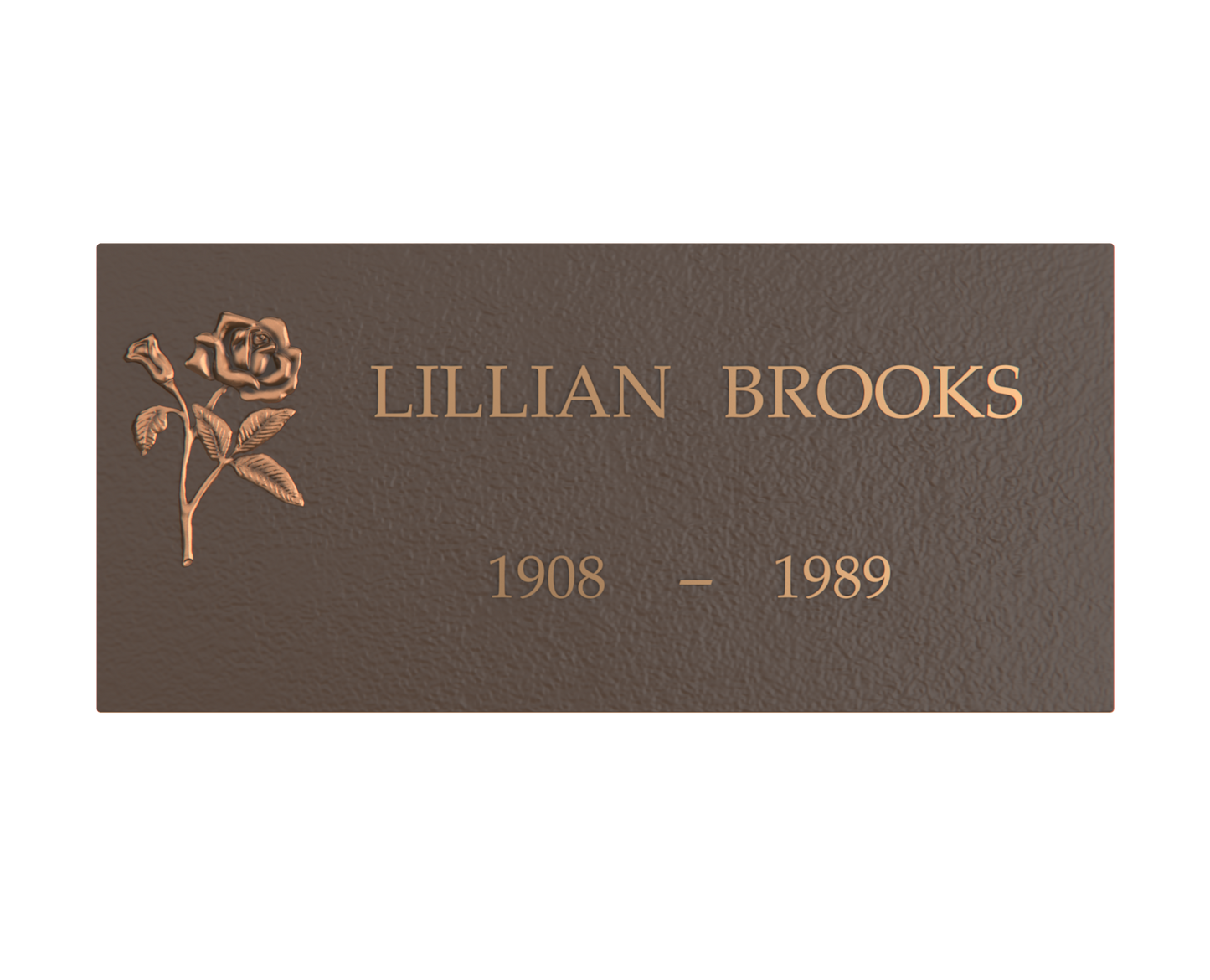 Premium Bronze Plaque 24"x 12"