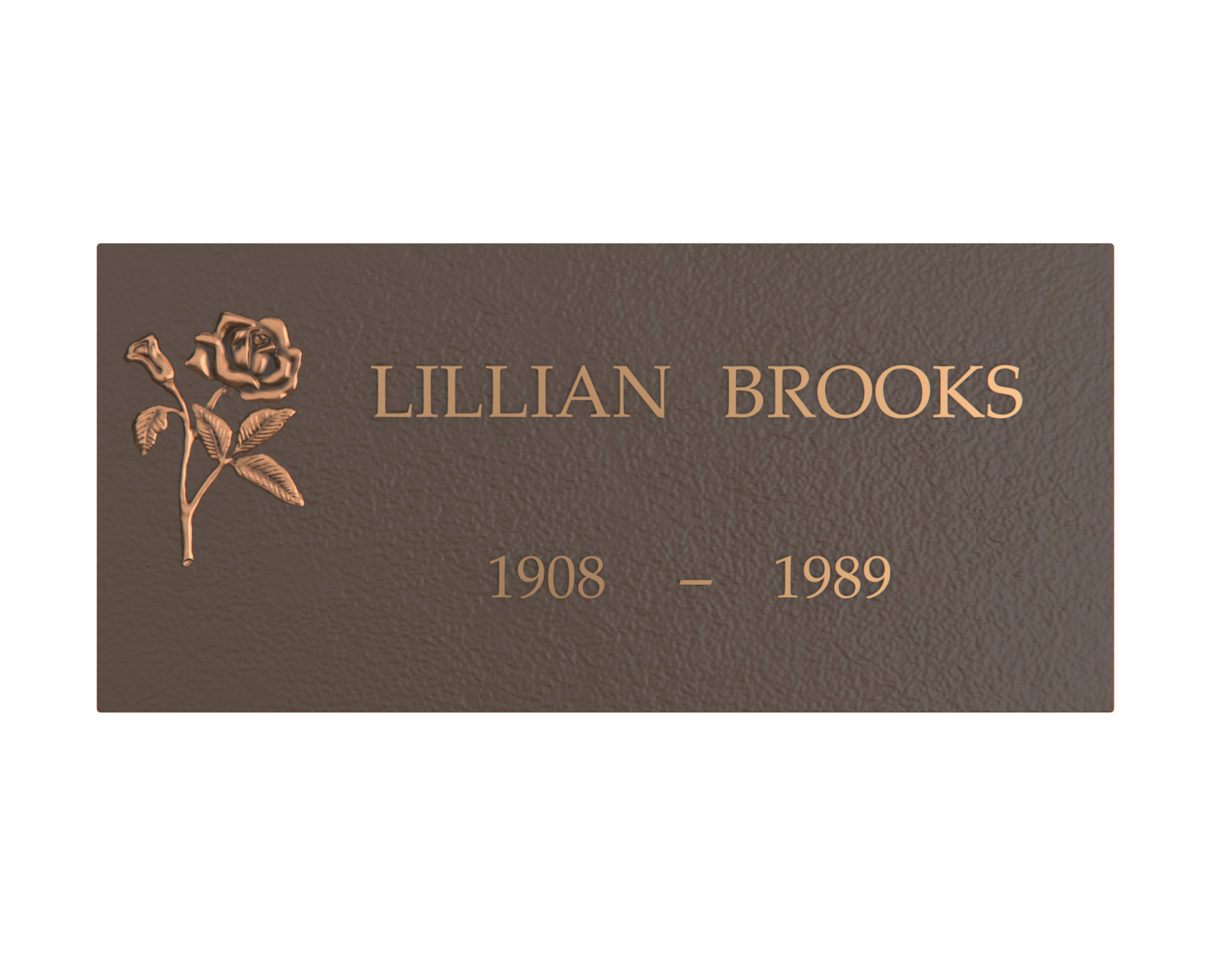 Premium Bronze Plaque 24"x 12"