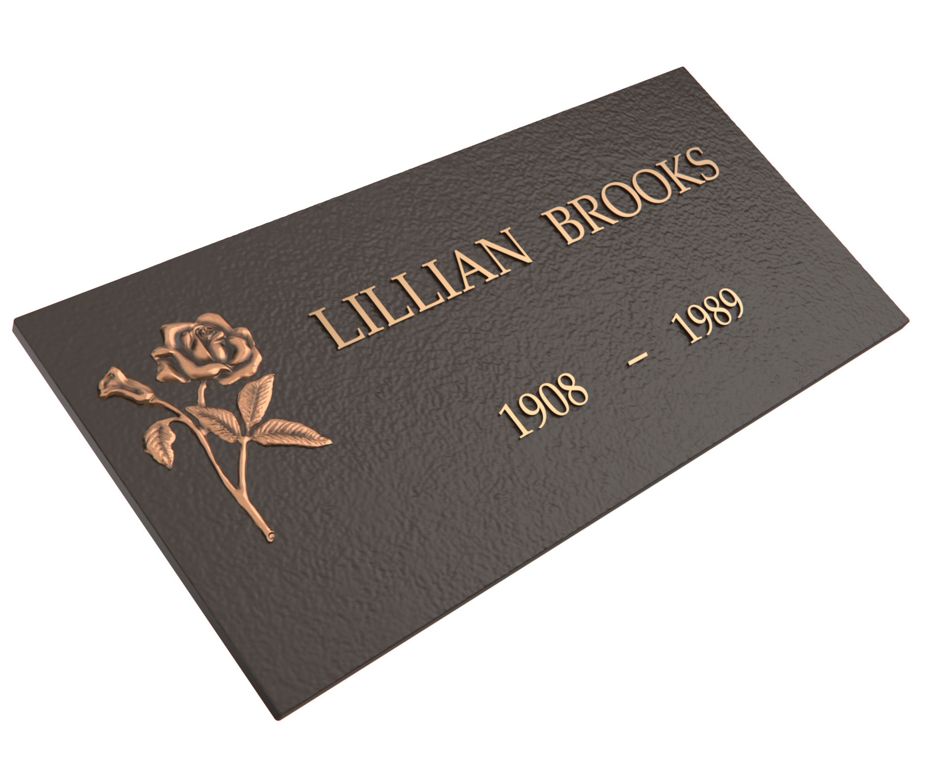 Premium Bronze Plaque 24"x 12"