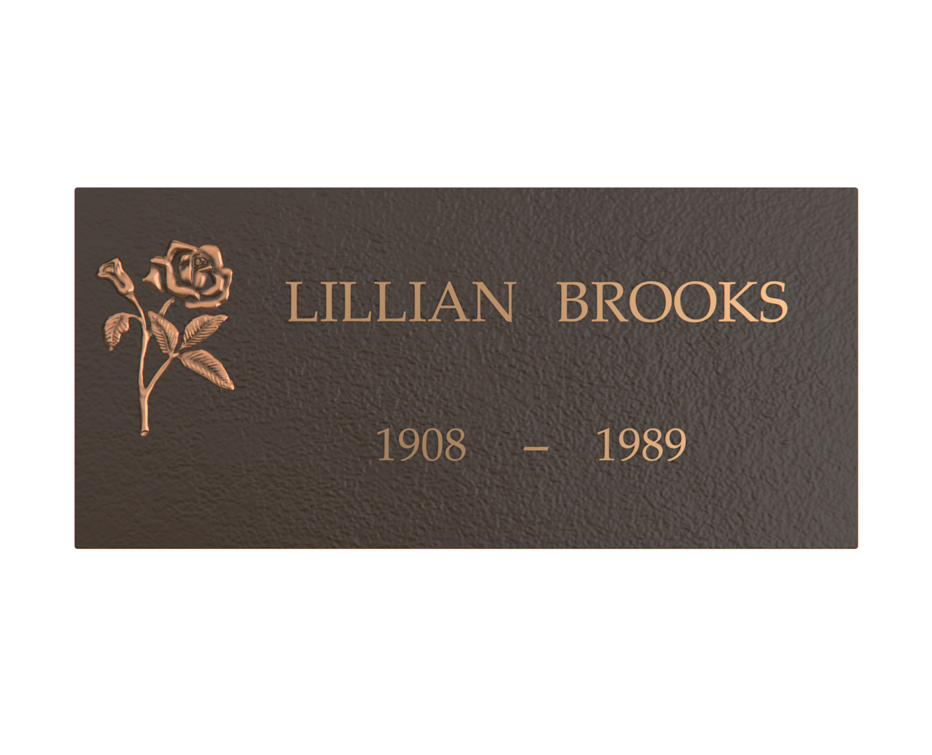 Premium Bronze Plaque 24"x 12"