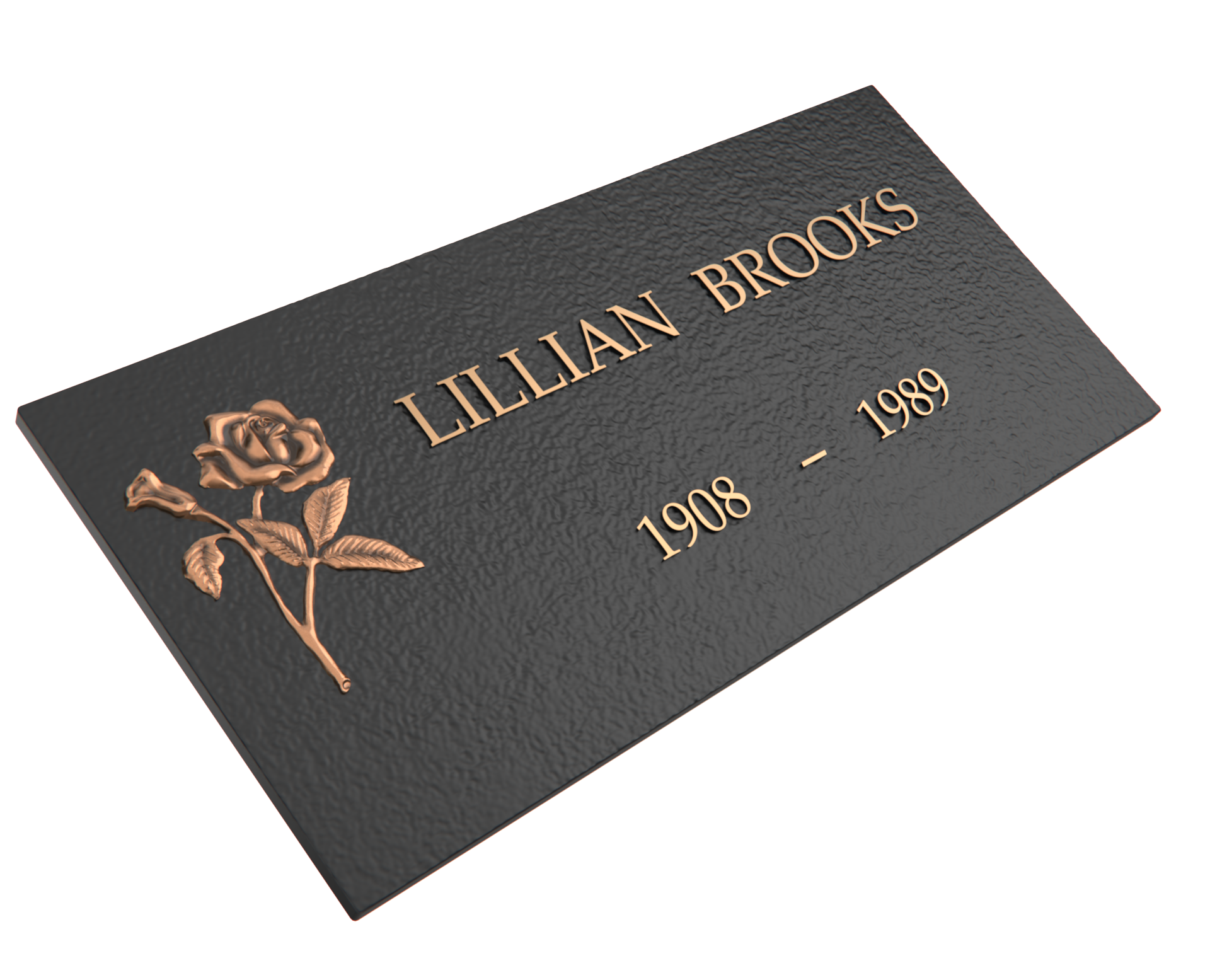 Premium Bronze Plaque 24"x 12"