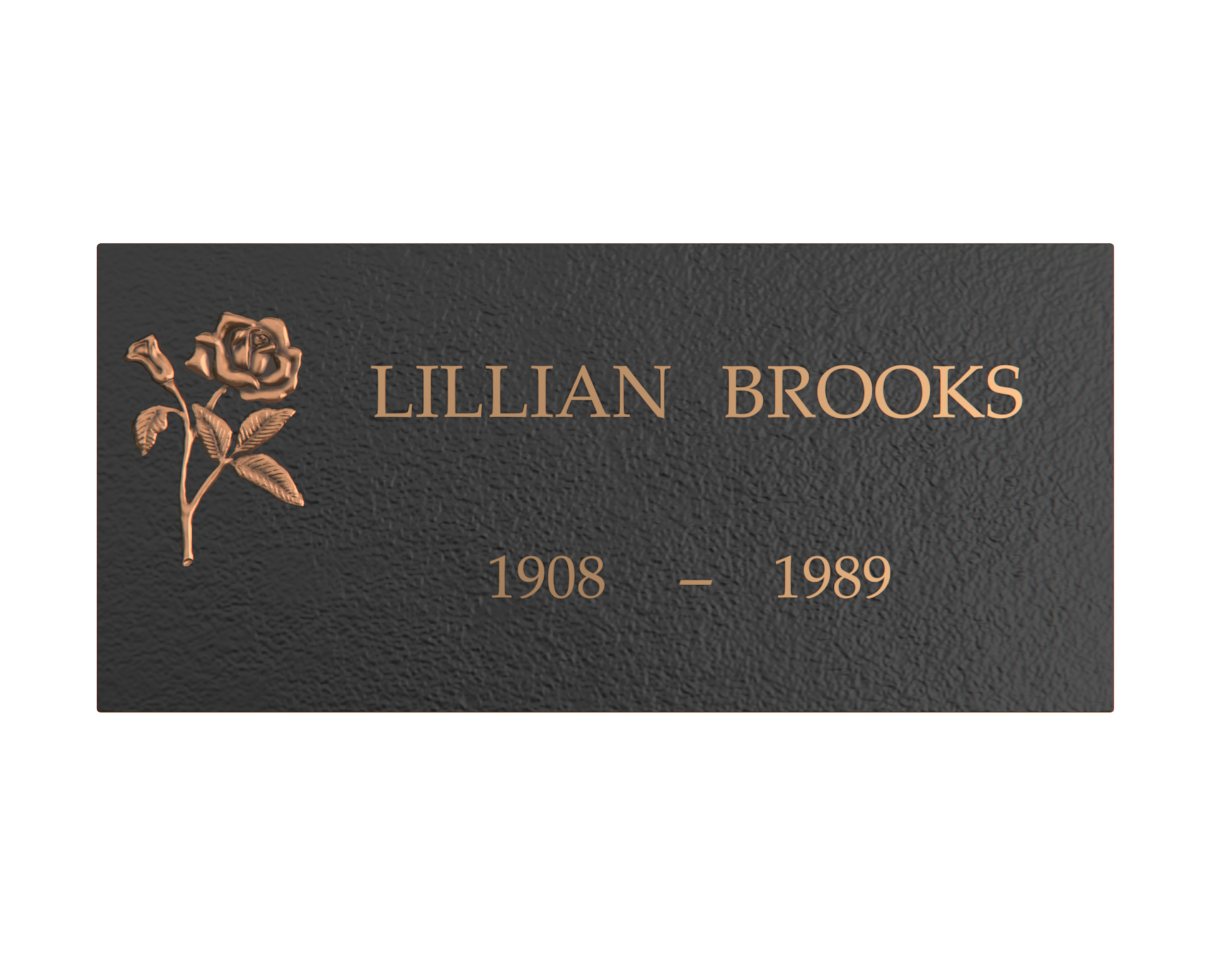 Premium Bronze Plaque 24"x 12"