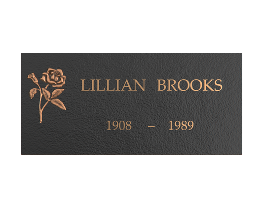 Premium Bronze Plaque 24"x 12"