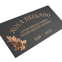 Premium Bronze Plaque 24"x 12"