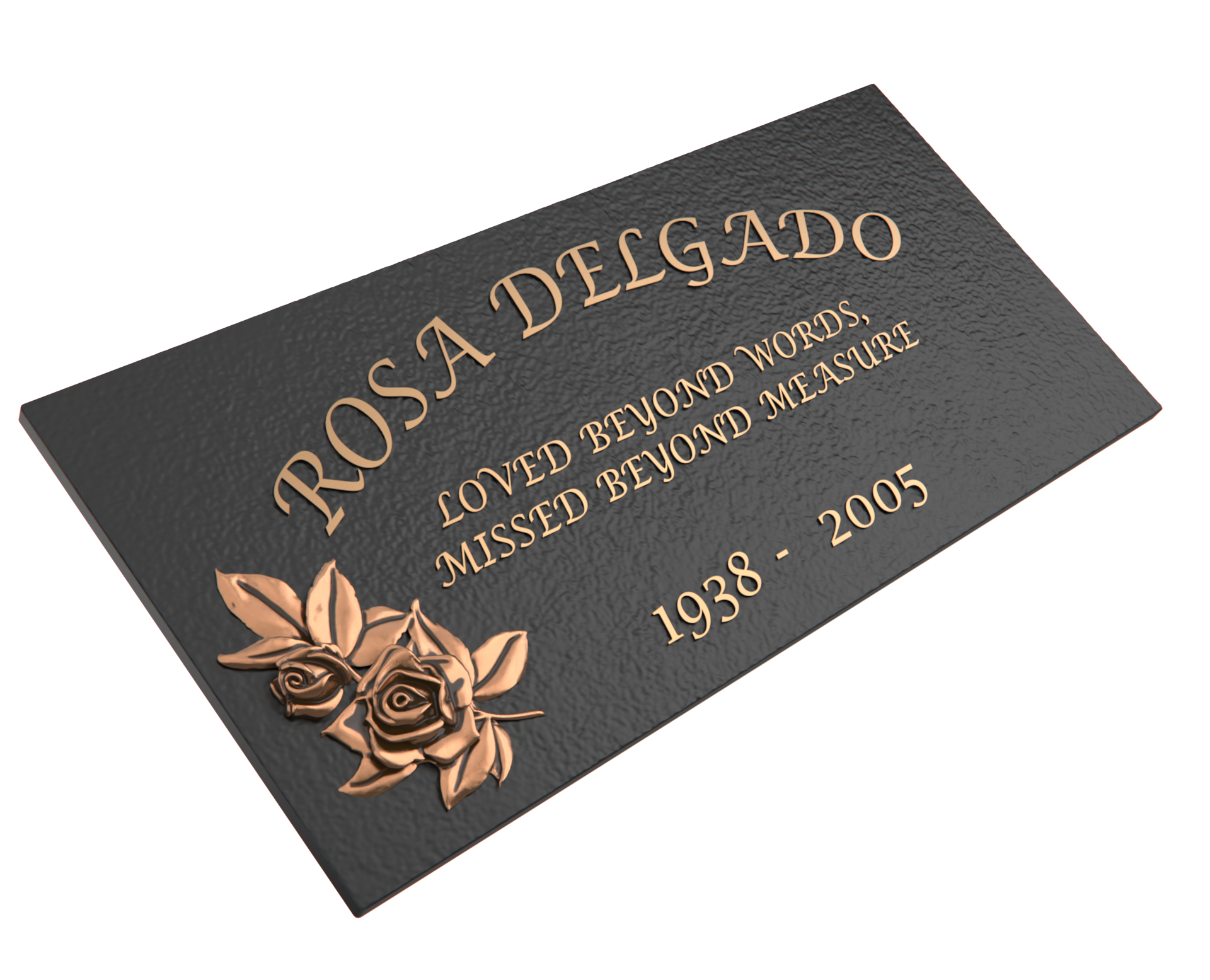 Premium Bronze Plaque 24"x 12"