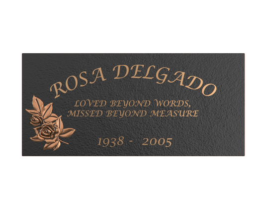 Premium Bronze Plaque 24"x 12"