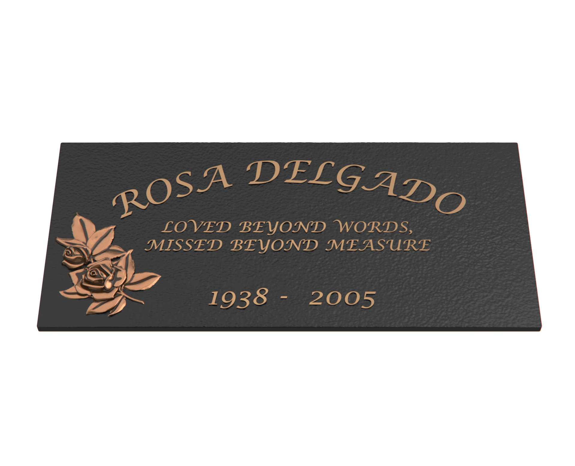 Premium Bronze Plaque 24"x 12"