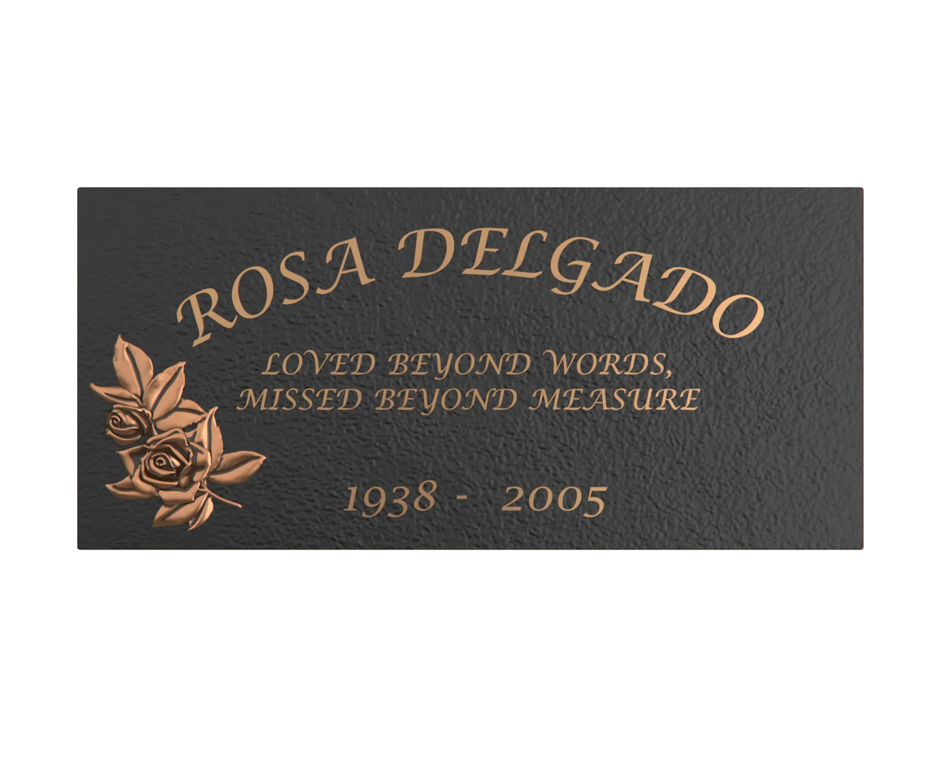 Premium Bronze Plaque 24"x 12"