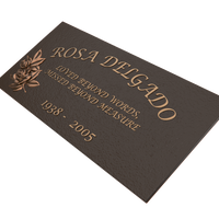 Premium Bronze Plaque 24"x 12"