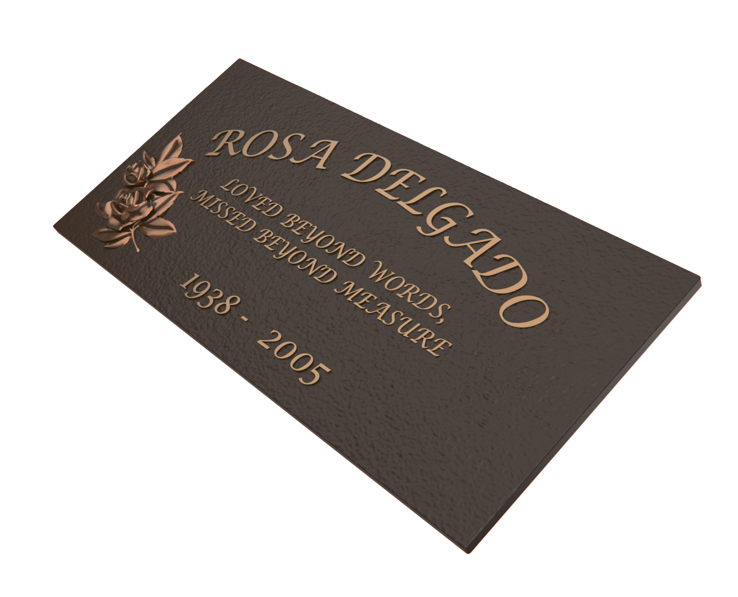 Premium Bronze Plaque 24"x 12"