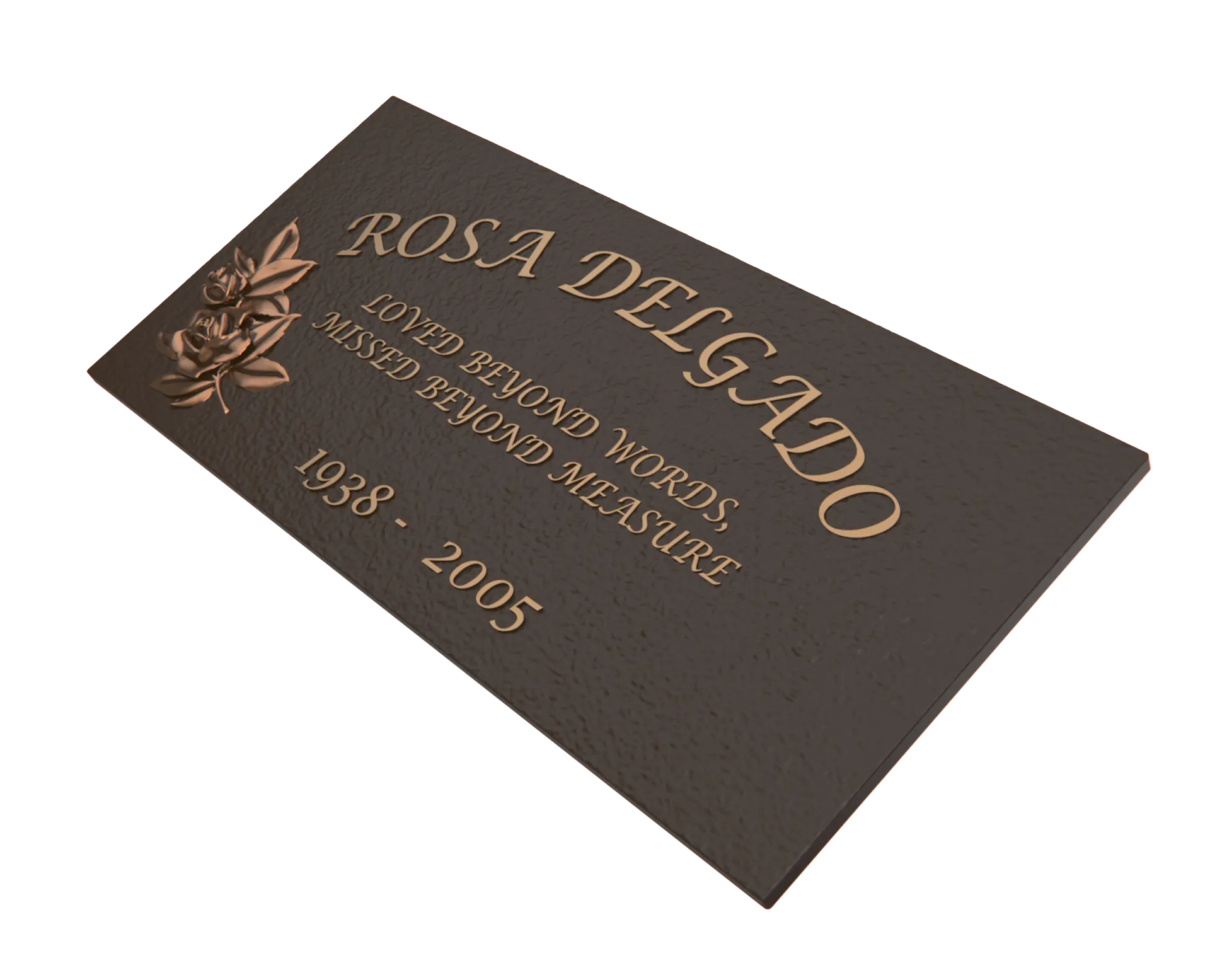 Premium Bronze Plaque 24"x 12"
