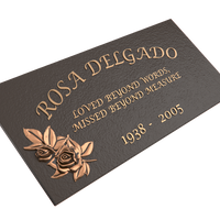 Premium Bronze Plaque 24"x 12"