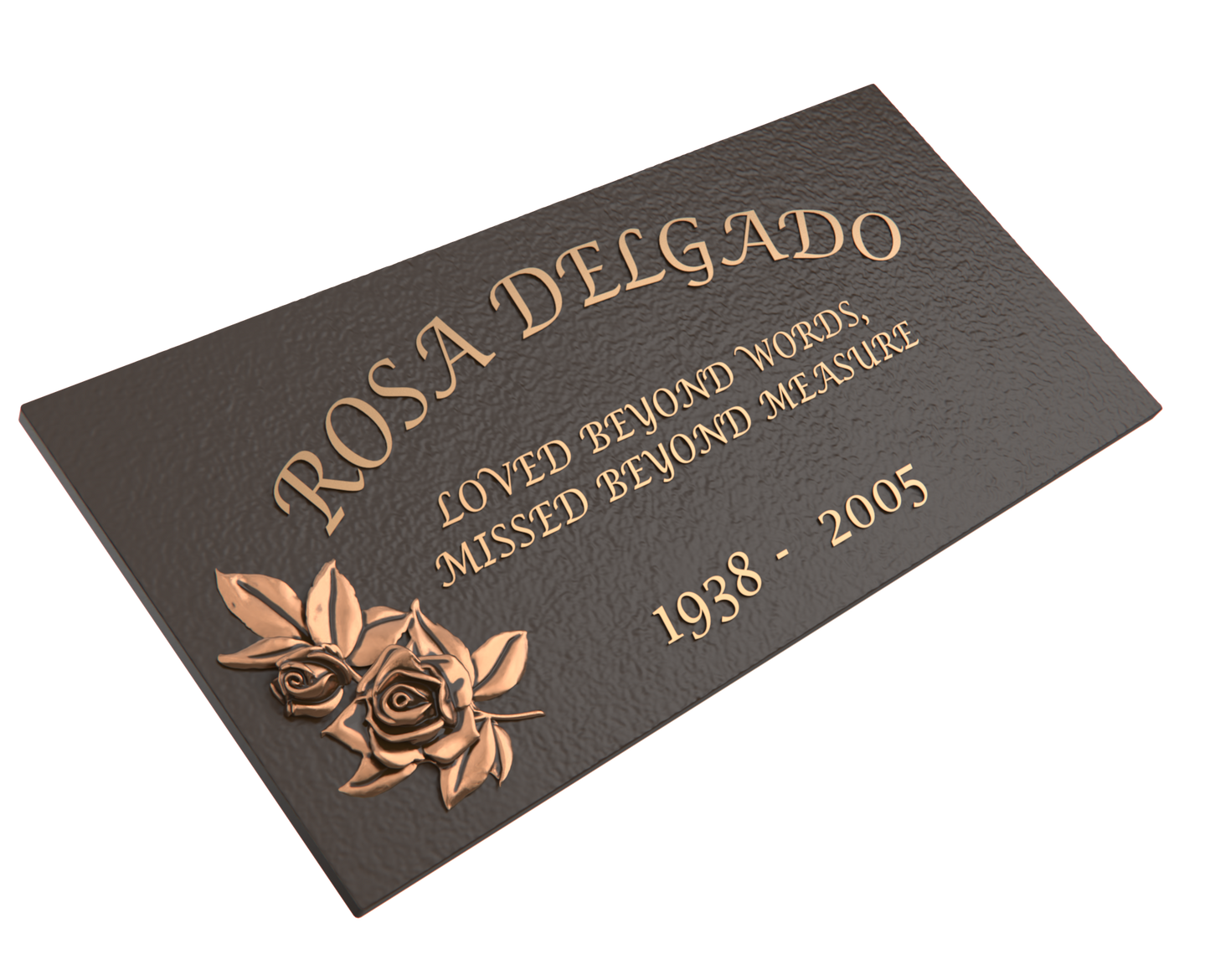 Premium Bronze Plaque 24"x 12"