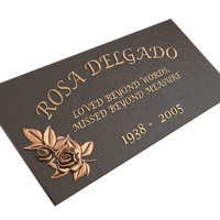 Premium Bronze Plaque 24"x 12"