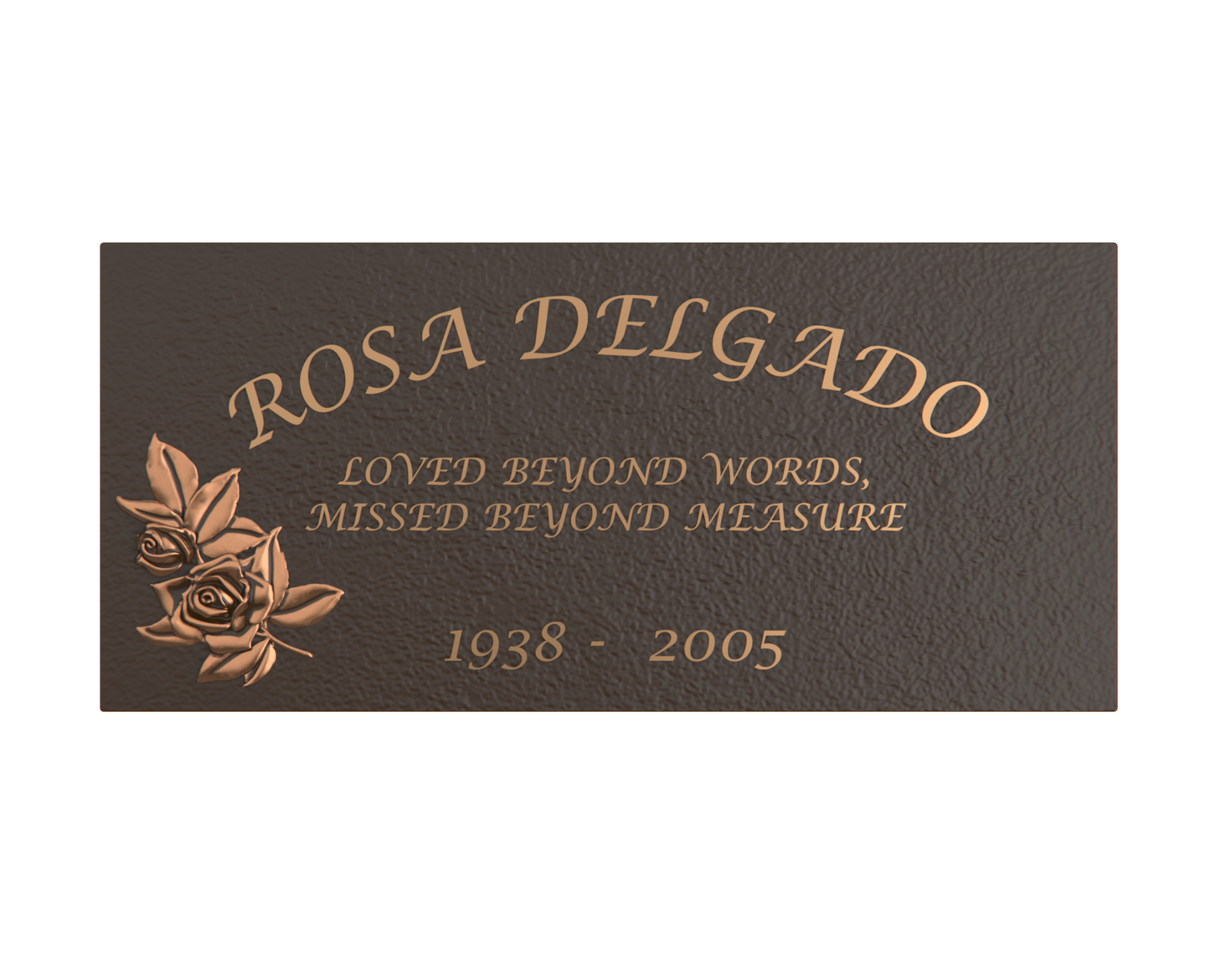 Premium Bronze Plaque 24"x 12"