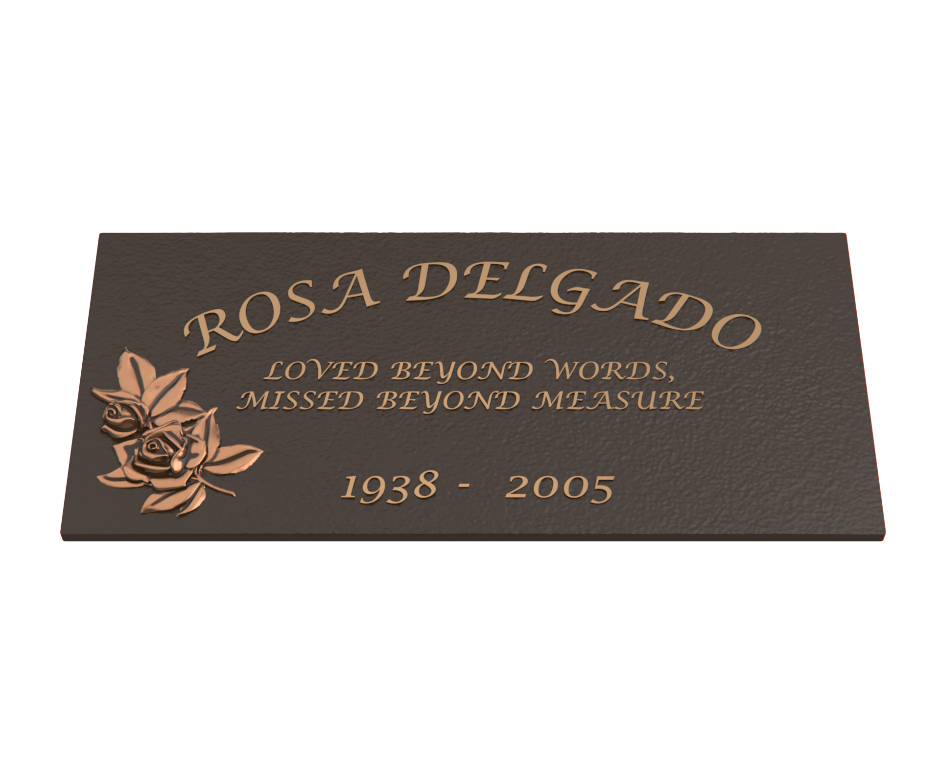 Premium Bronze Plaque 24"x 12"