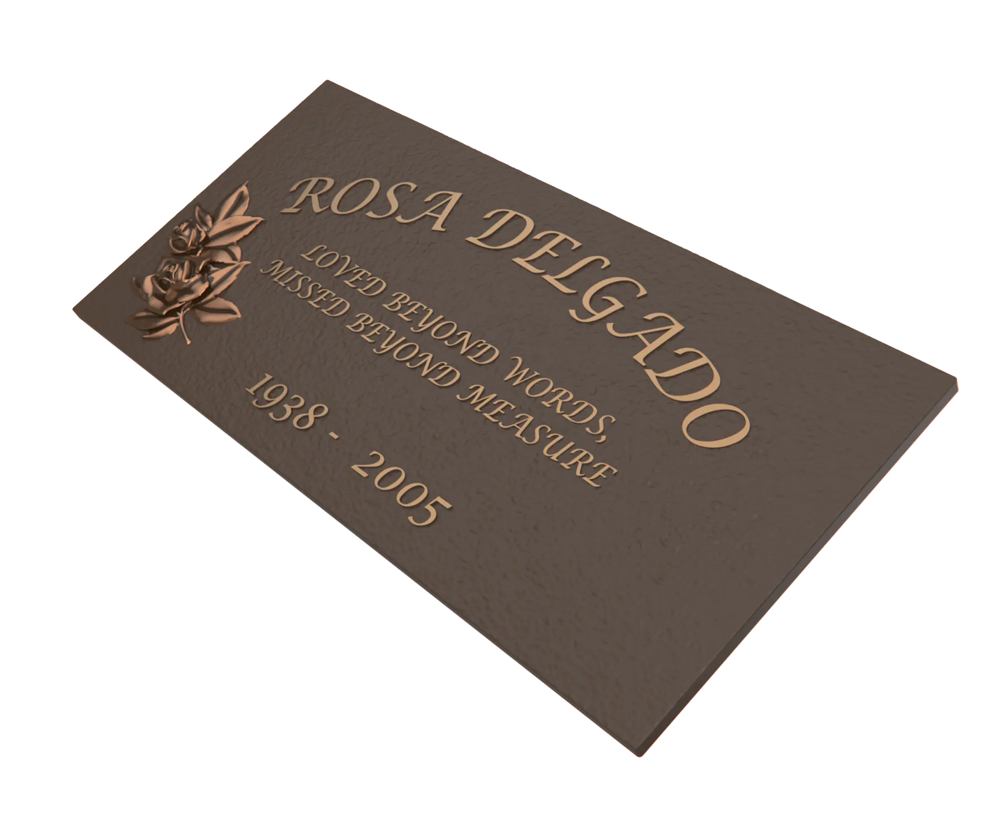 Premium Bronze Plaque 24"x 12"