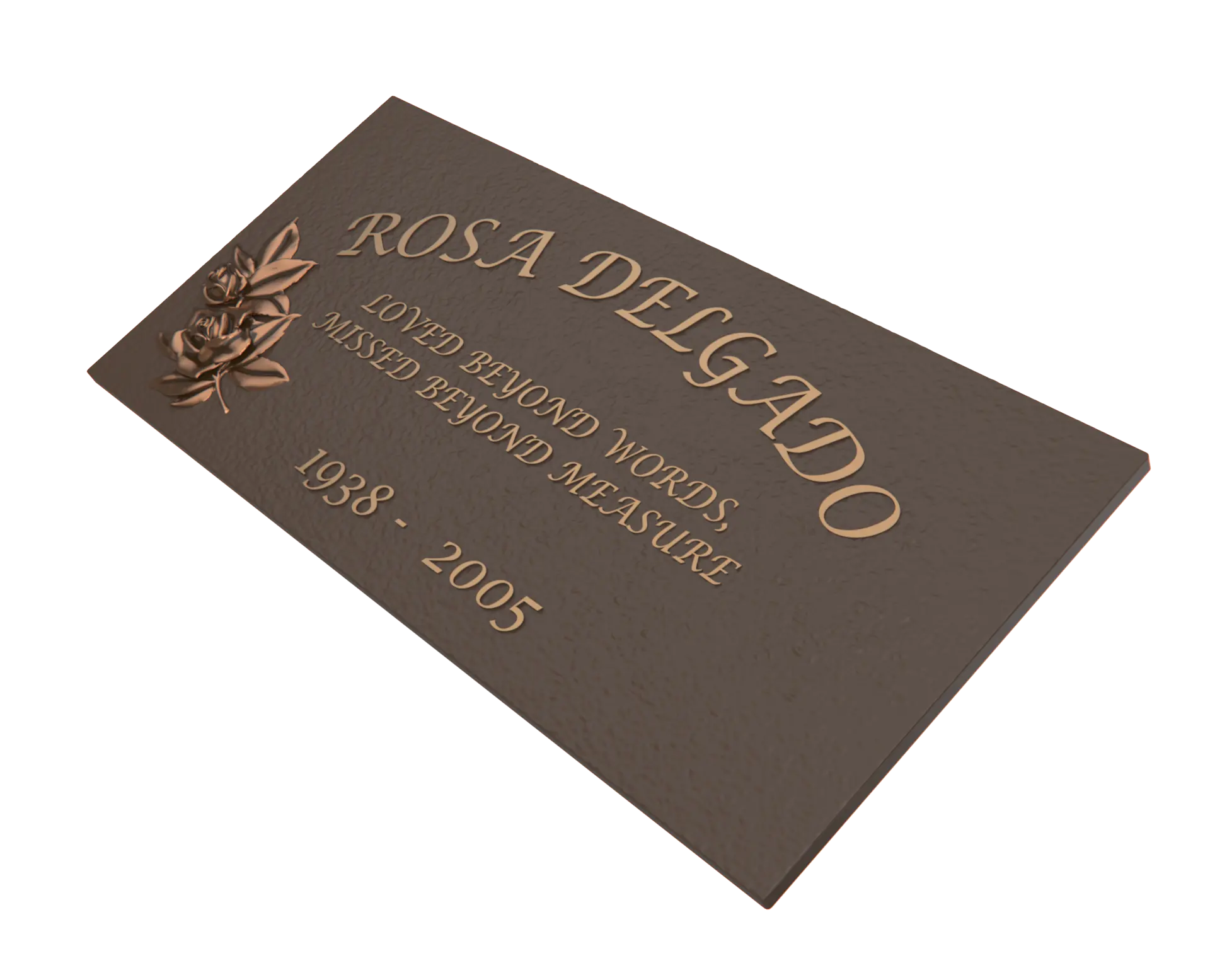 Premium Bronze Plaque 24"x 12"