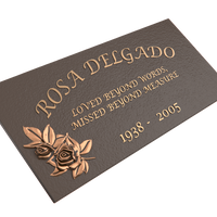 Premium Bronze Plaque 24"x 12"