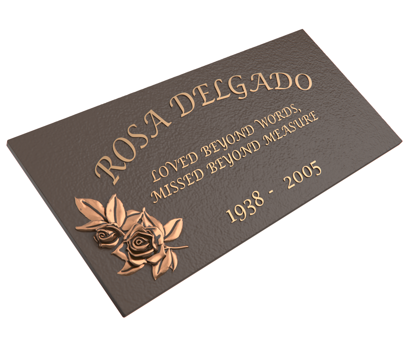 Premium Bronze Plaque 24"x 12"