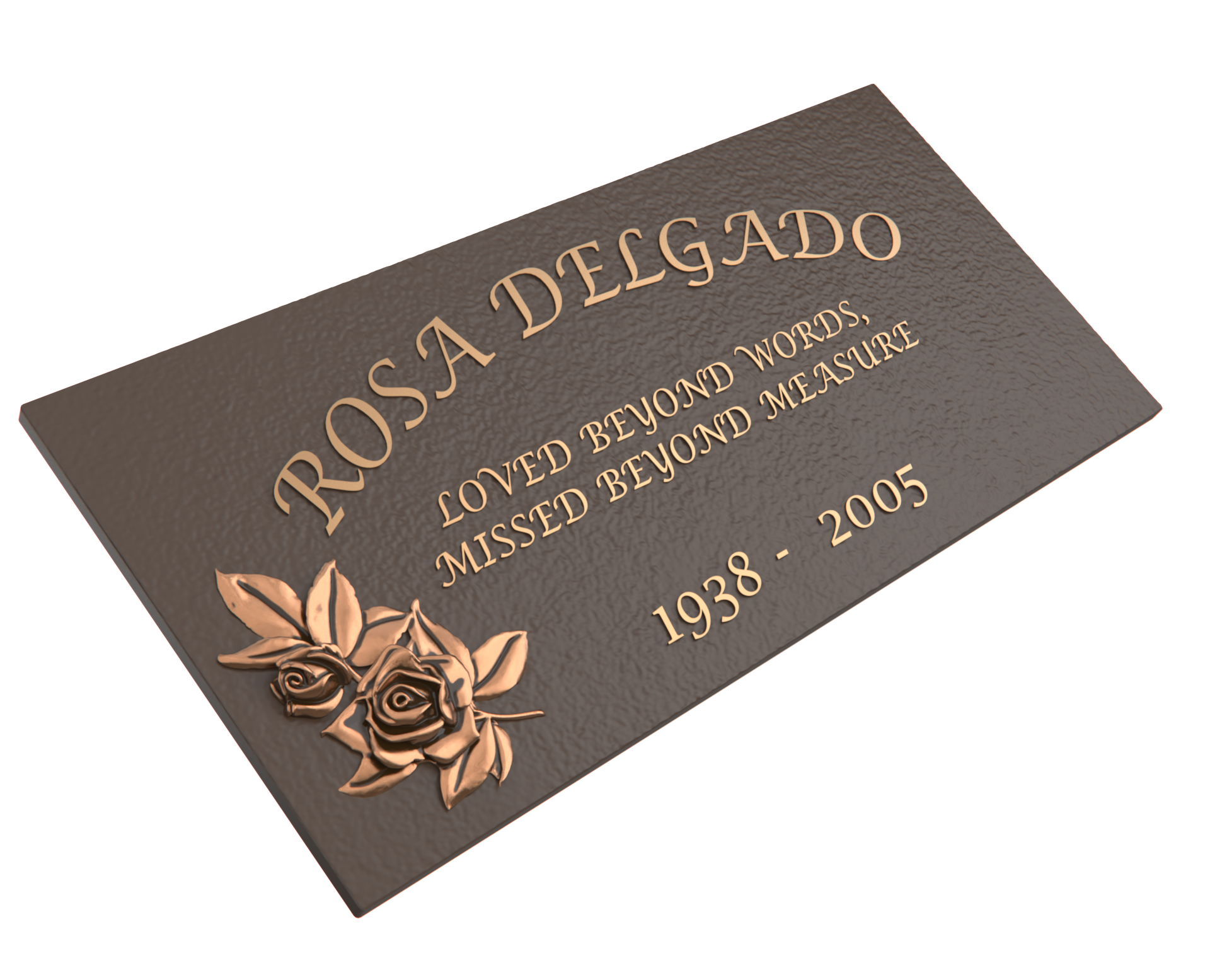 Premium Bronze Plaque 24"x 12"