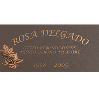 Premium Bronze Plaque 24"x 12"