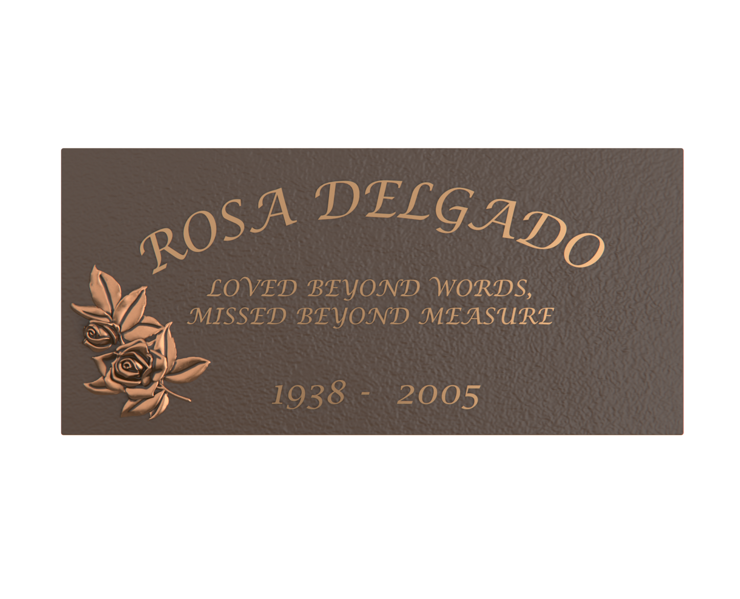 Premium Bronze Plaque 24"x 12"
