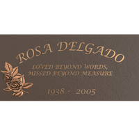 Premium Bronze Plaque 24"x 12"