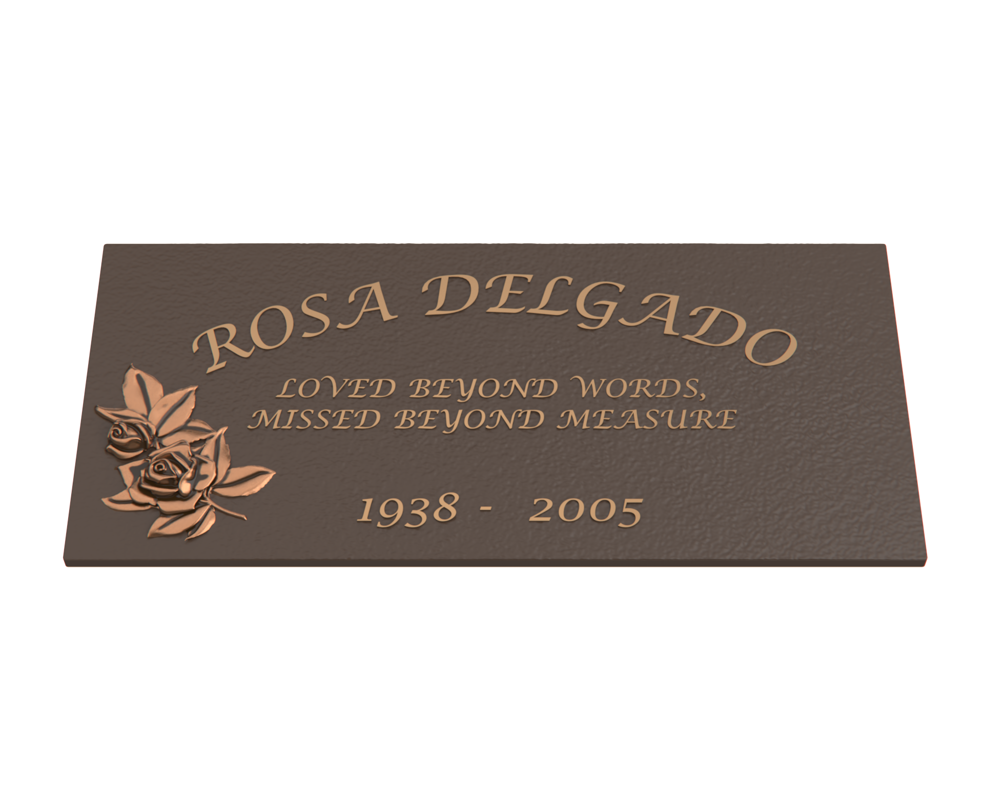 Premium Bronze Plaque 24"x 12"