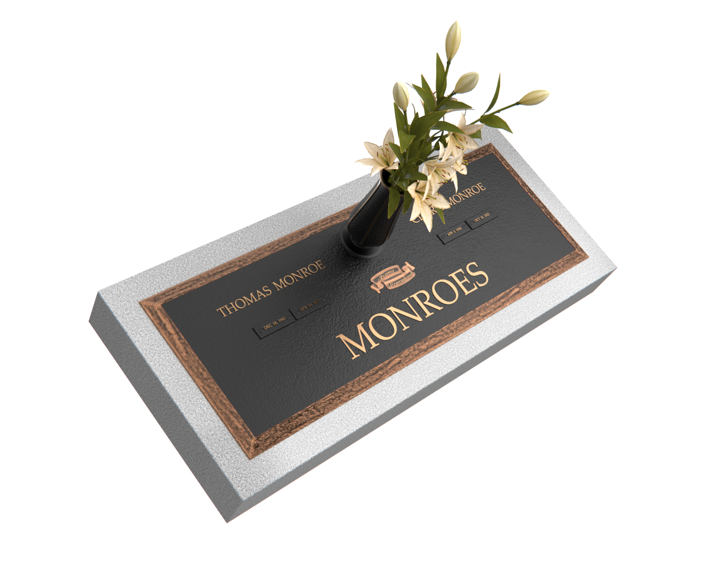 Premium Bronze Plaque 36"x 13" with Granite Base