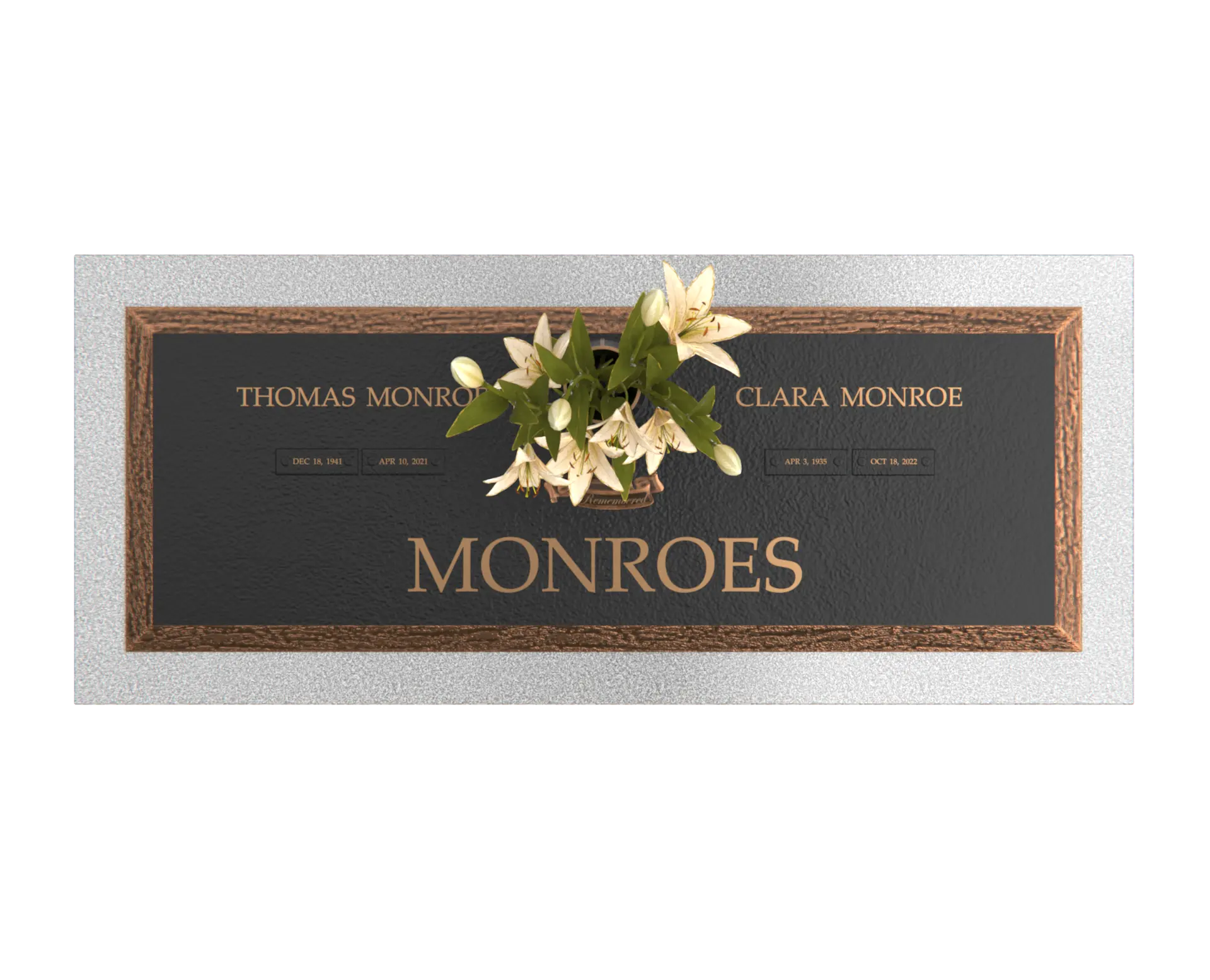 Premium Bronze Plaque 36"x 13"
