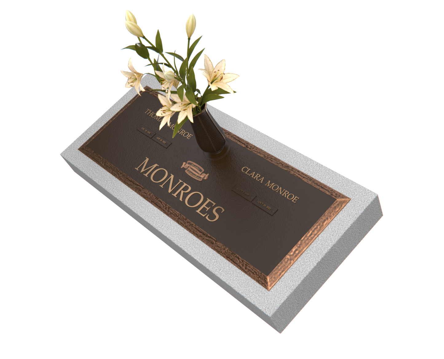 Premium Bronze Plaque 36"x 13" with Granite Base